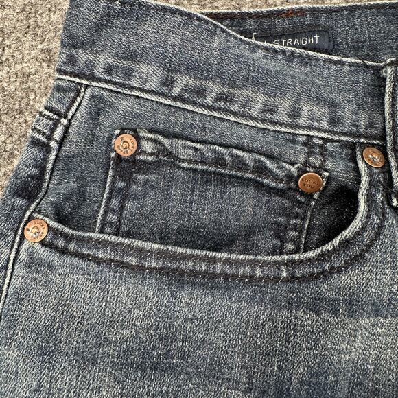 Lucky Brand 221 Original Straight Men's Denim Blue Jeans Dark Wash 38 / 30 - Picture 7 of 7